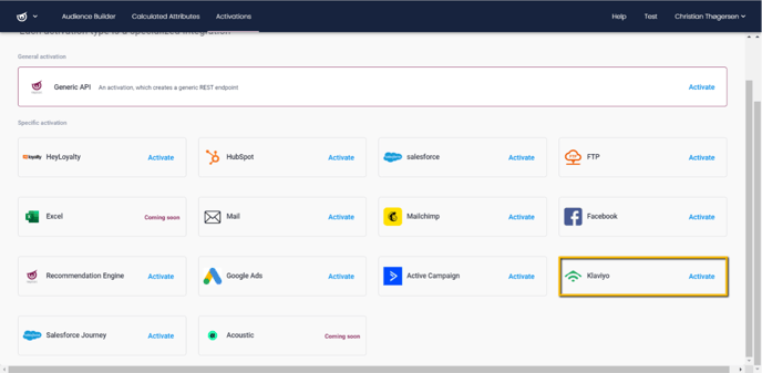 Activations Klaviyo 3