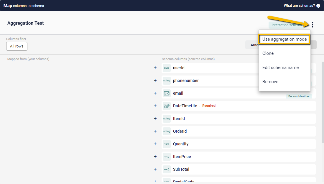 Aggregation Mode