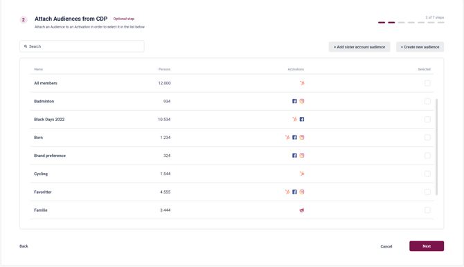 Attach Audiences - Step 2-1