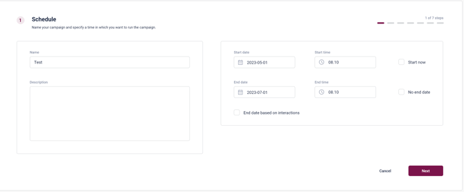 Schedule - Step 1 – 1-1